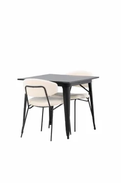 Venture Home Spisegrupper-Spisegruppe Tempe med 2 spisebordsstole Chico