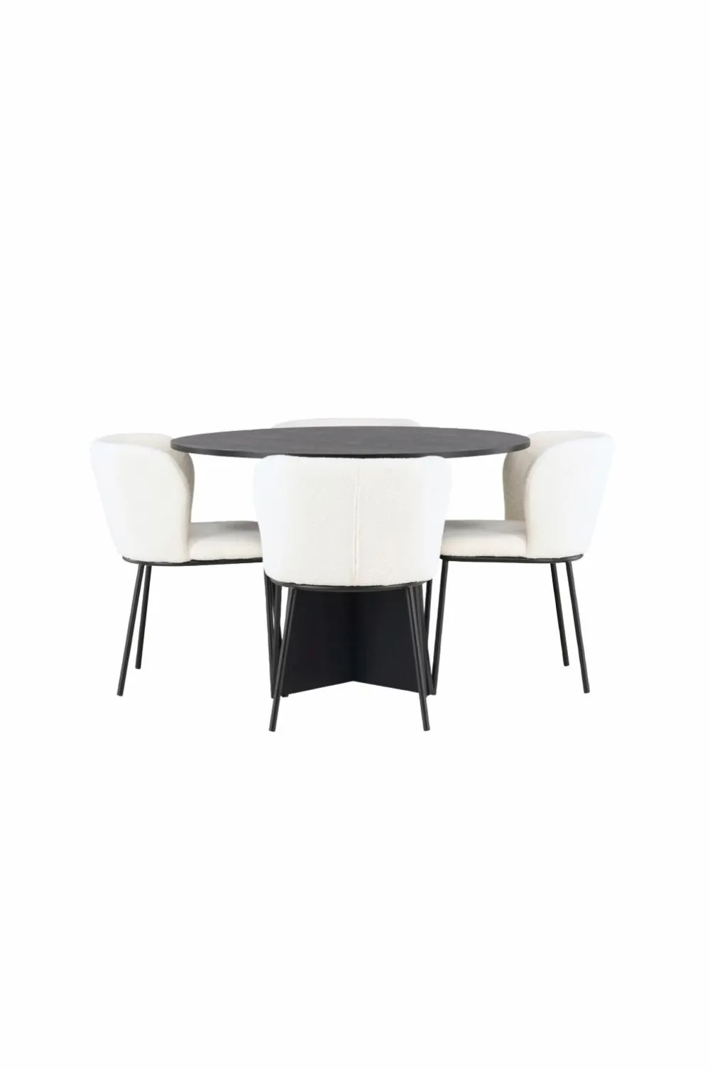 Venture Home Spisegrupper-Spisegruppe Bootcut med 4 stk. stole Edina