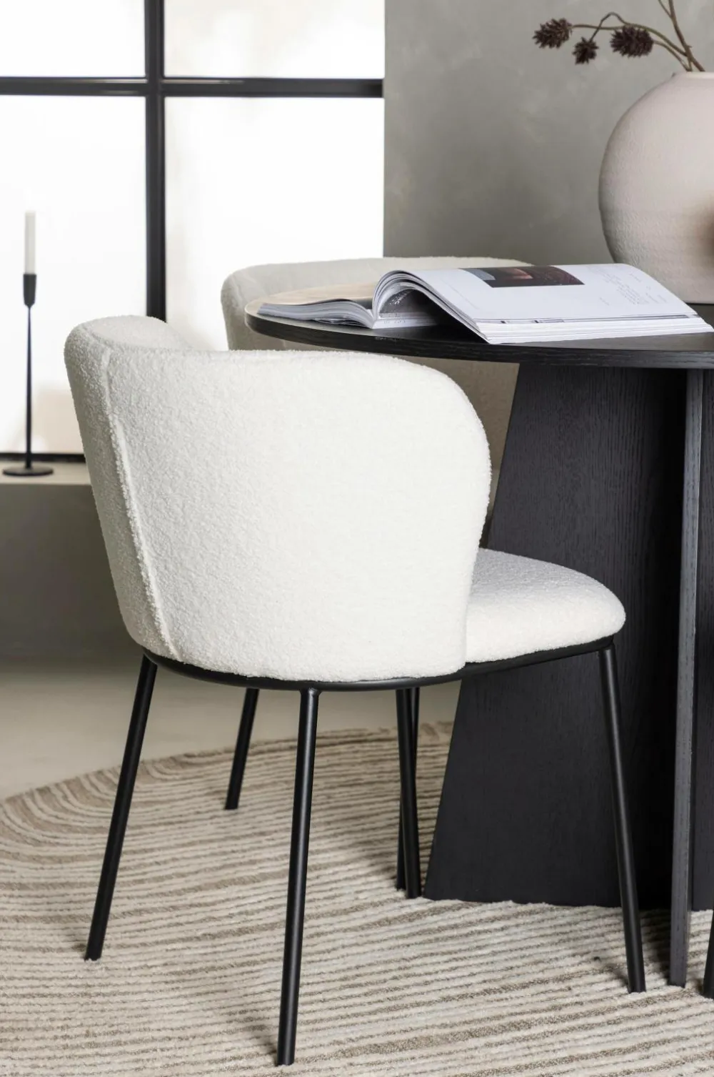 Venture Home Spisegrupper-Spisegruppe Bootcut med 4 stk. stole Edina