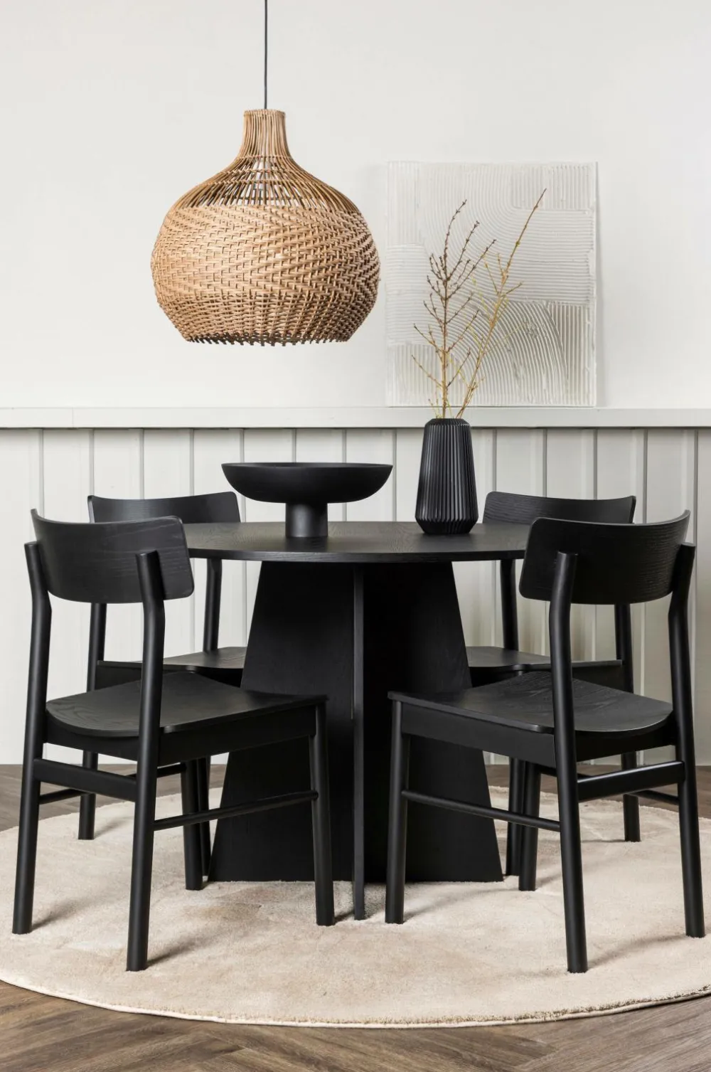 Venture Home Spisegrupper-Spisegruppe Bootcut Round og stolene Montros