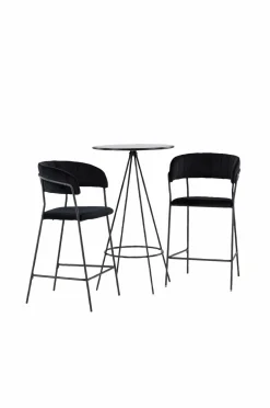 Venture Home Spisegrupper-Spisegruppe Bistro med 2 stk. stole Lui