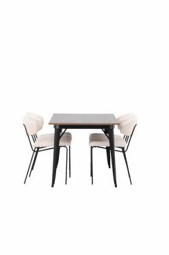 Venture Home Spisegrupper-Spisegruppe Tempe med 4 spisebordsstole Chico