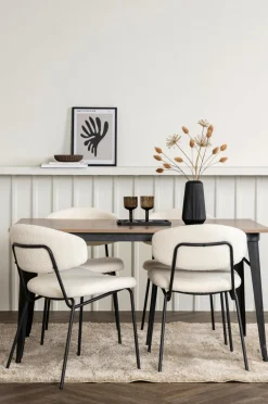 Venture Home Spisegrupper-Spisegruppe Tempe med 4 spisebordsstole Chico