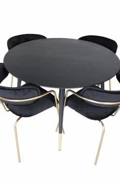 Venture Home Spisegrupper-Spisegruppe Dipp med 4 stk. stole Arrow