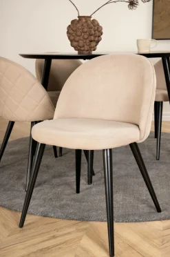 Venture Home Spisegrupper-Spisegruppe Dipp med 4 spisebordsstole Velvet Stitches