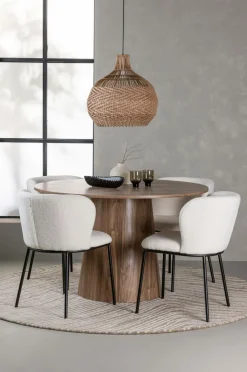 Venture Home Spisegrupper-Spisegruppe Lanzo med 4 stole Edina