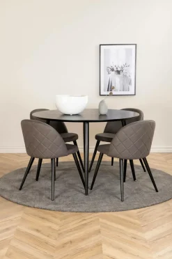 Venture Home Spisegrupper-Spisegruppe Dipp med 4 spisebordsstole Velvet Stitches