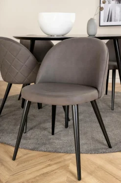 Venture Home Spisegrupper-Spisegruppe Dipp med 4 spisebordsstole Velvet Stitches