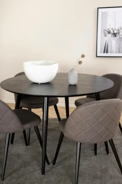 Venture Home Spisegrupper-Spisegruppe Dipp med 4 spisebordsstole Velvet Stitches