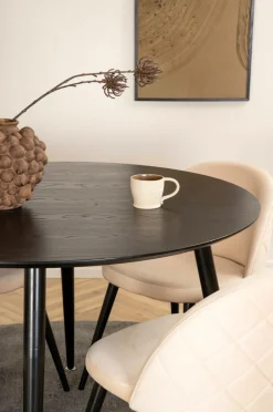 Venture Home Spisegrupper-Spisegruppe Dipp med 4 spisebordsstole Velvet Stitches