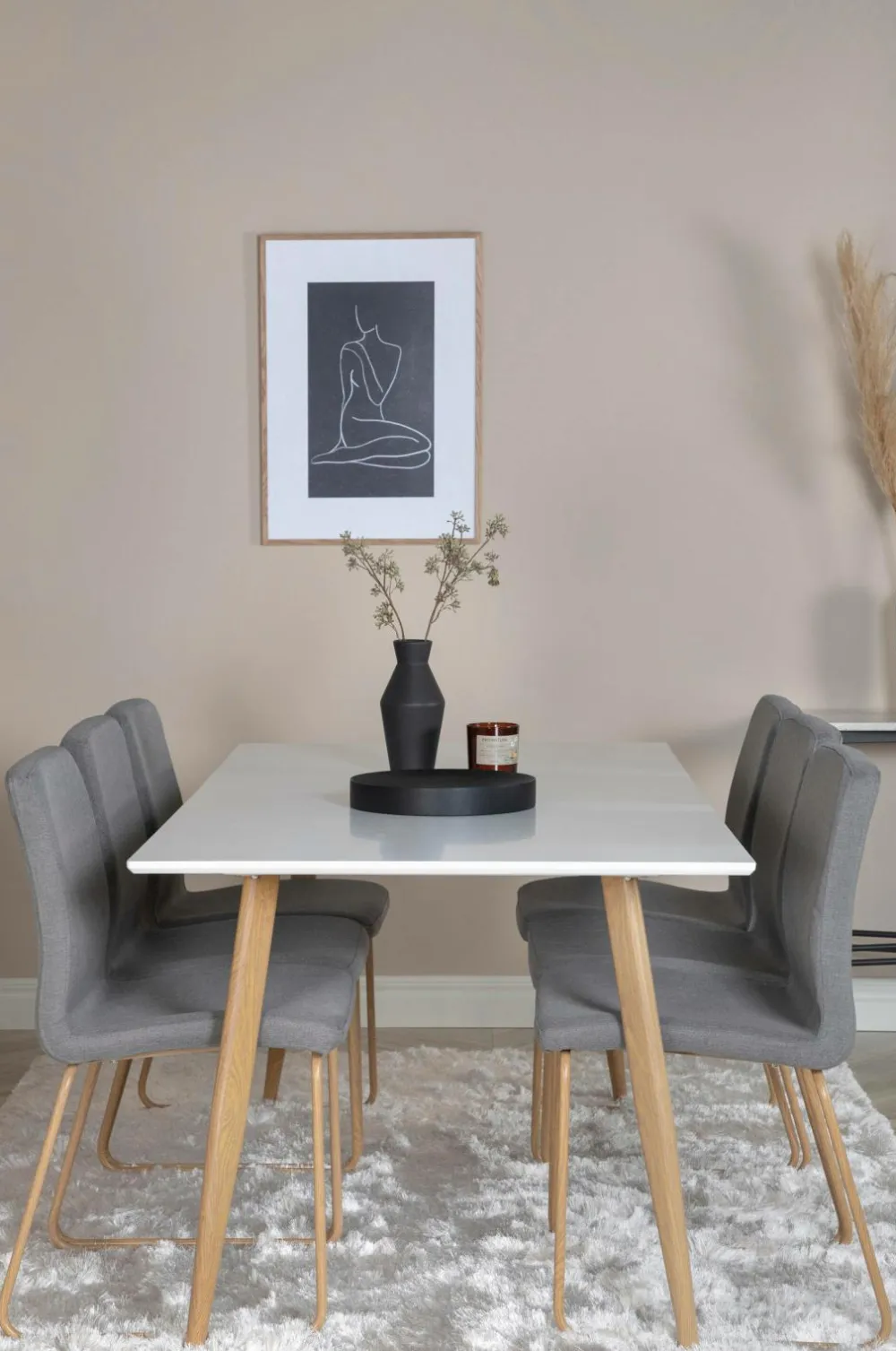 Venture Home Spisegrupper-Spisegruppe Polar med stolene Mace