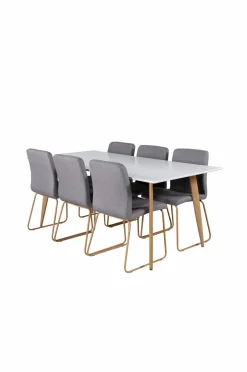 Venture Home Spisegrupper-Spisegruppe Polar med stolene Mace