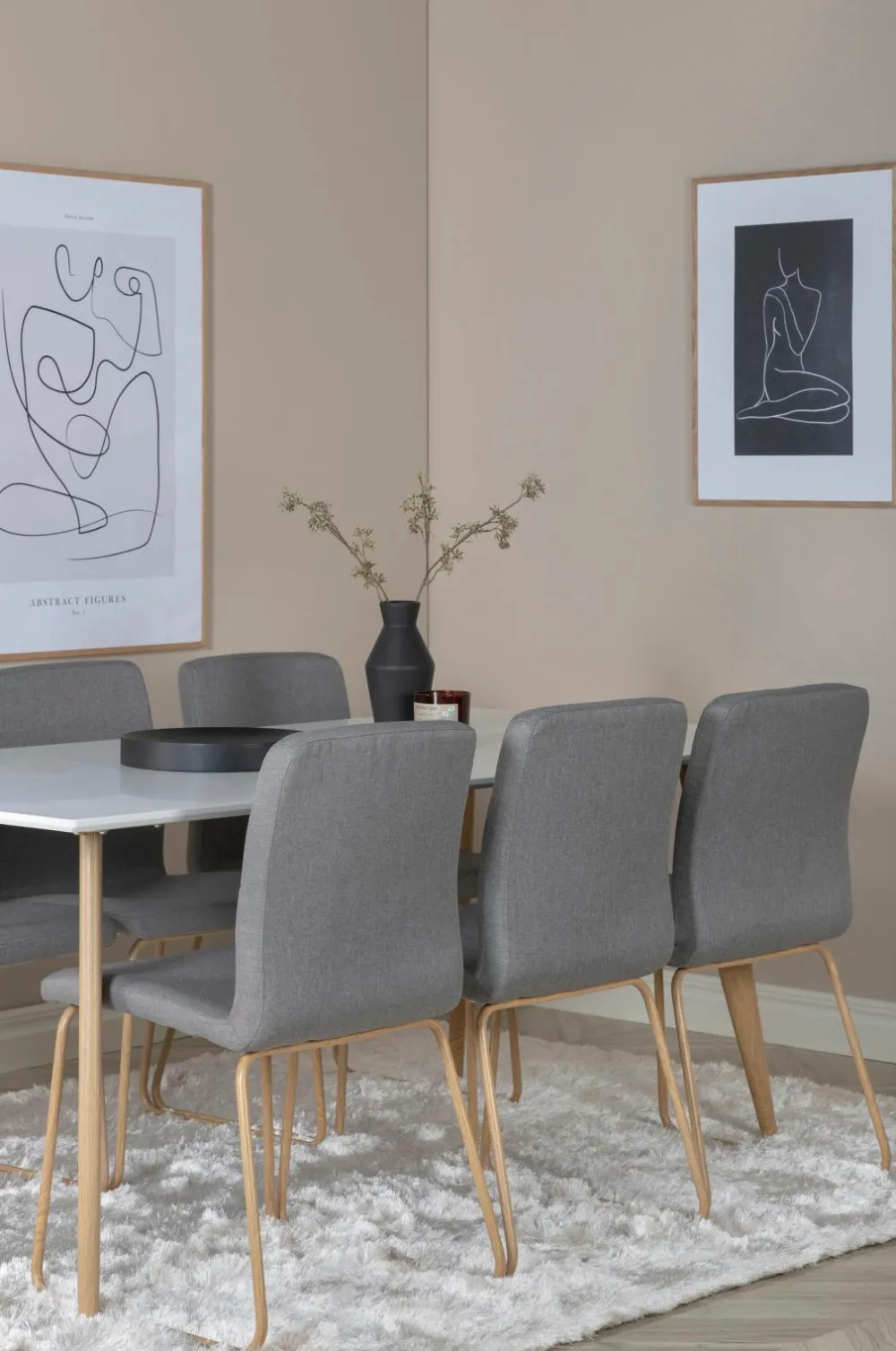 Venture Home Spisegrupper-Spisegruppe Polar med stolene Mace