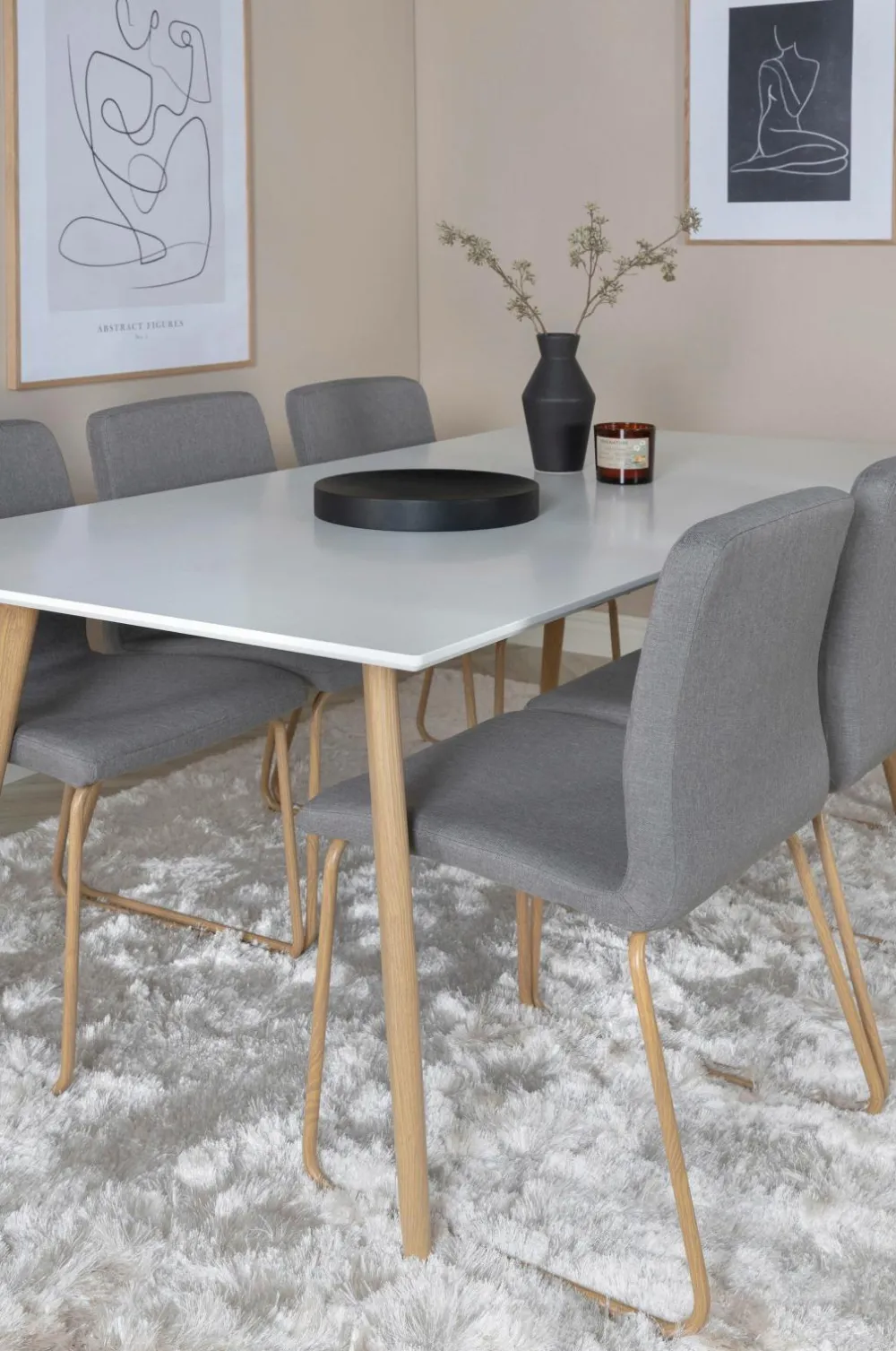 Venture Home Spisegrupper-Spisegruppe Polar med stolene Mace