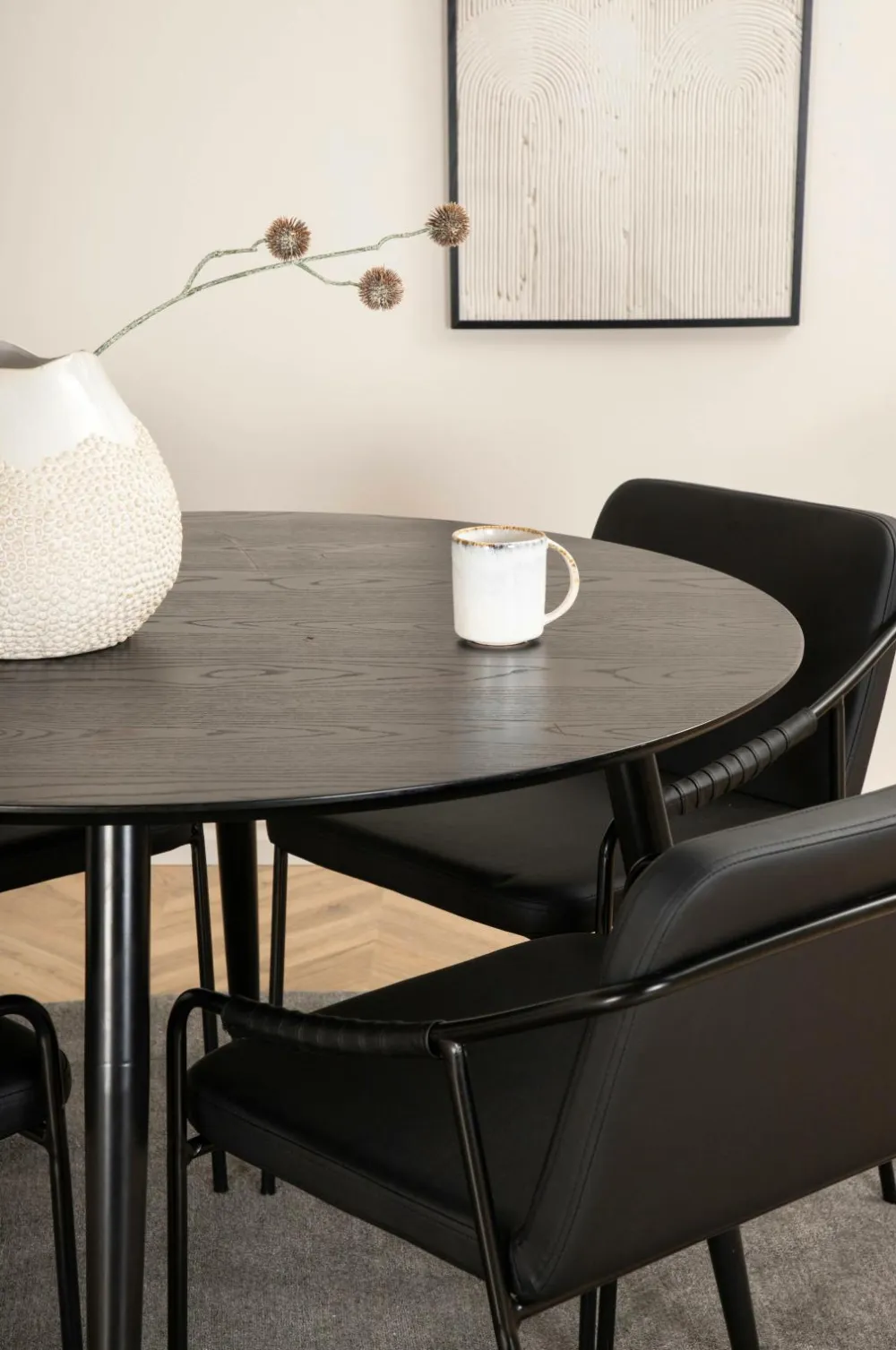 Venture Home Spisegrupper-Spisegruppe Dipp med 4 spisebordsstole Tvist