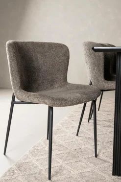 Venture Home Spisegrupper-Spisegruppe Vail med 6 spisebordsstole Modesto