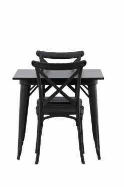 Venture Home Spisegrupper-Spisegruppe Tempe med 2 spisebordsstole Crosett