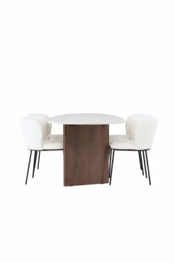 Venture Home Spisegrupper-Spisegruppe Grönvik med 4 stk. stole Edina