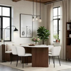 Venture Home Spisegrupper-Spisegruppe Grönvik med 4 stk. stole Edina