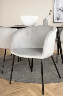 Venture Home Spisegrupper-Spisegruppe Dipp med 4 spisebordsstole Berit