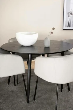 Venture Home Spisegrupper-Spisegruppe Dipp med 4 spisebordsstole Berit