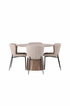 Venture Home Spisegrupper-Spisegruppe Lanzo med 4 stole Modesto