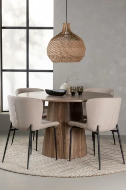 Venture Home Spisegrupper-Spisegruppe Lanzo med 4 stole Modesto