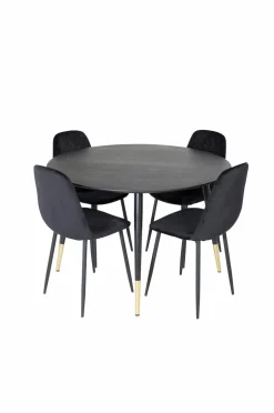 Venture Home Spisegrupper-Spisegruppe Dipp med 4 stk. stole Polar