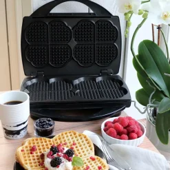 Åviken Små Køkkenmaskiner-Vaffeljern - dobbelt Nobless 909,0 Ceramic