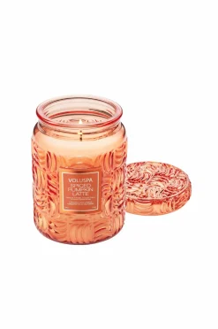 Voluspa Lys & Duft-Spiced Pumpkin Latte Large Glass Jar Candle 100H