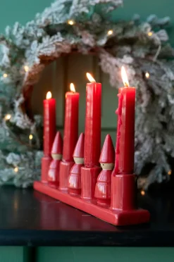 Wikholm Form Julepynt|Lysestager & Lanterner-Lysestage Santa