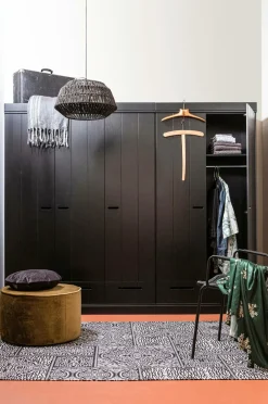 WOOOD Garderobeskabe-Garderobe Connect m struktur, H195xB140xD53