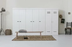 WOOOD Garderobeskabe-Garderobe Connect m struktur, H195xB140xD53