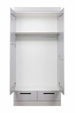 WOOOD Garderobeskabe-Garderobe Connect m struktur, H195xB94xD53