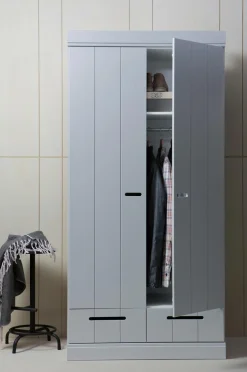 WOOOD Garderobeskabe-Garderobe Connect m struktur, H195xB94xD53