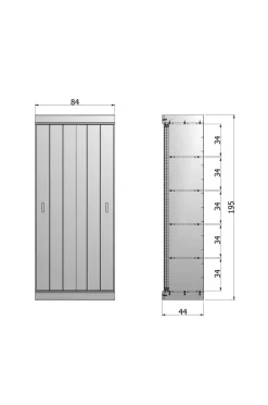 WOOOD Garderobeskabe-Garderobeskab Row