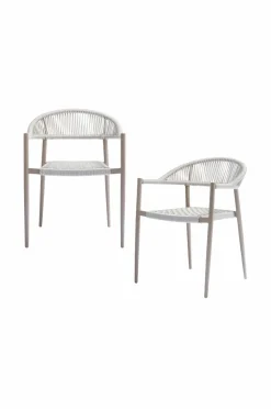 WOOOD Udemøbler & Have-Havestol gul - sæt med 2 stk.