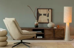 WOOOD Bomulds- & Kludetæpper-Noven Tæppe