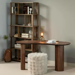 WOOOD Puffer & Fodskamler-Oven Pouf High