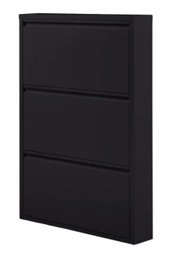 WOOOD Entrémøbler-Skoskab med 3 rum Sabine