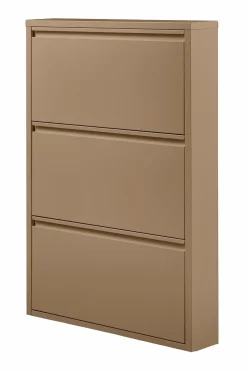 WOOOD Entrémøbler-Skoskab med 3 rum Sabine