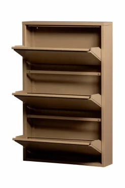 WOOOD Entrémøbler-Skoskab med 3 rum Sabine