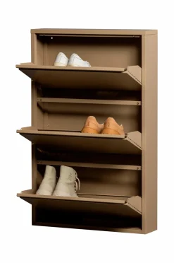 WOOOD Entrémøbler-Skoskab med 3 rum Sabine