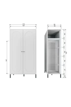 WOOOD Garderobeskabe-Xina Garderobe