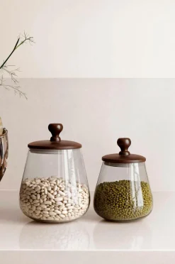 Zelected by Houze Køkkenopbevaring-2/sæt Krukke Zulu Brun