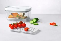 ZWILLING Køkkenopbevaring-Drypbakker Fresh & Save til glasbeholder M/L 2-pak